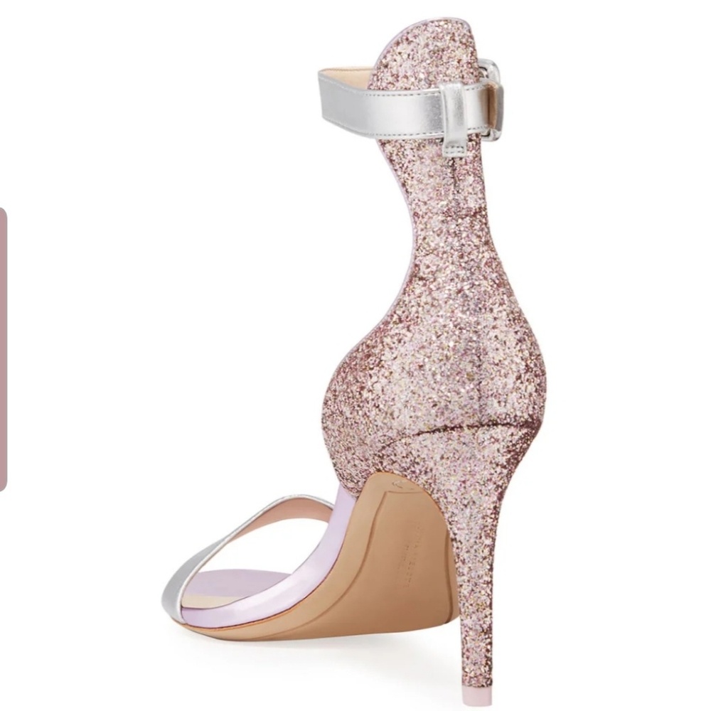 Sophia Webster -- Mid-Heel Glitter Sandals - Picture 3 of 4